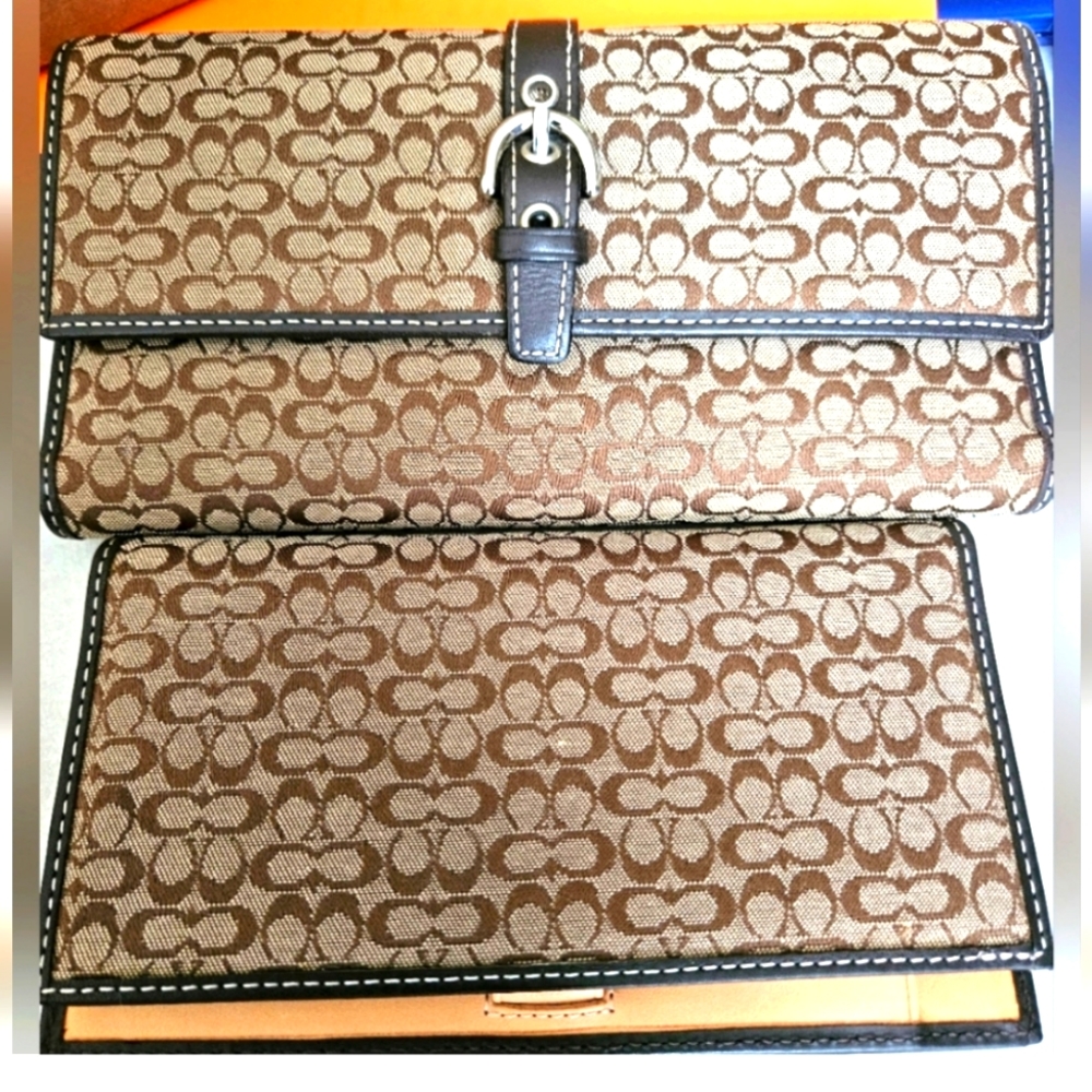 2 in 1 Wallet In Signature Canvas & checkBook.